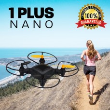 1 Plus Nano Drone with 1080p HD Camera and GPS - Small WiFi FPV Quadcopter Drone w/ Live Real Time Video - 360 Camera Drone For Beginners & Pros   